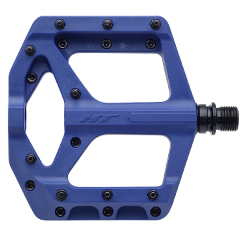 HT Pedals PA32A Platform Pedals – CrMo Spindle – Dark Blue