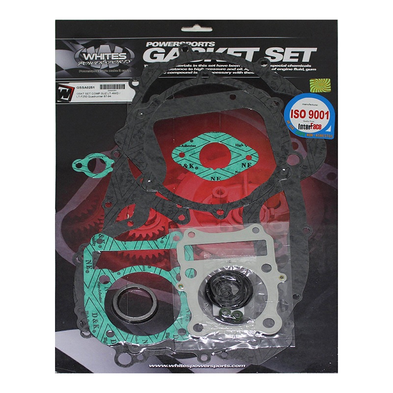 Whites Complete Gasket Set Suzuki LT-4WD/LT-F250 Quadrunner ’87-’94