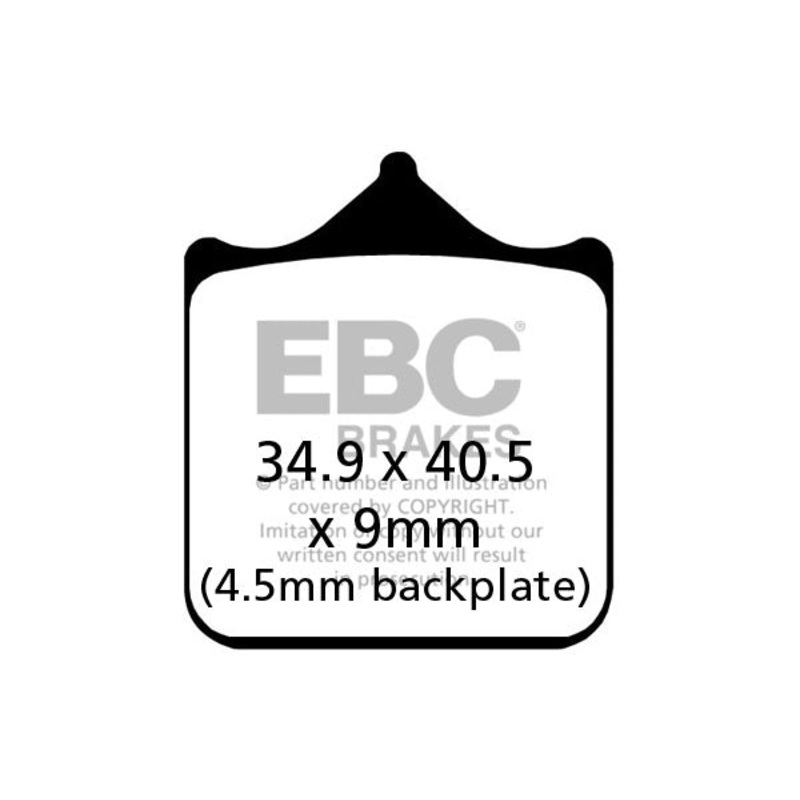 Brakes – FA604/4HH Fully Sintered – EBC (2 Set Front)