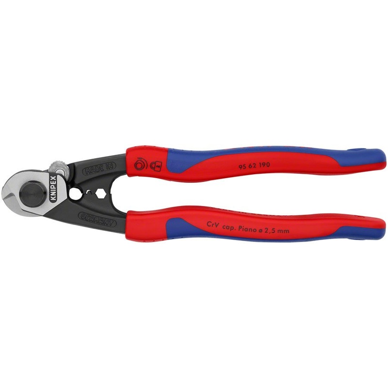 Knipex Wire Rope Shears – Burnished Forged Steel 7 1/2″