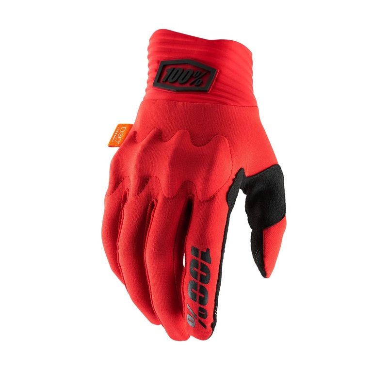 100% Cognito D30 Gloves Red / Black