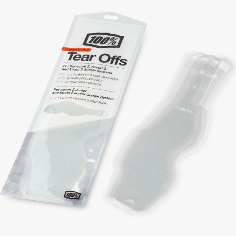 100% – Generation2 Standard Tear-Offs (Youth)