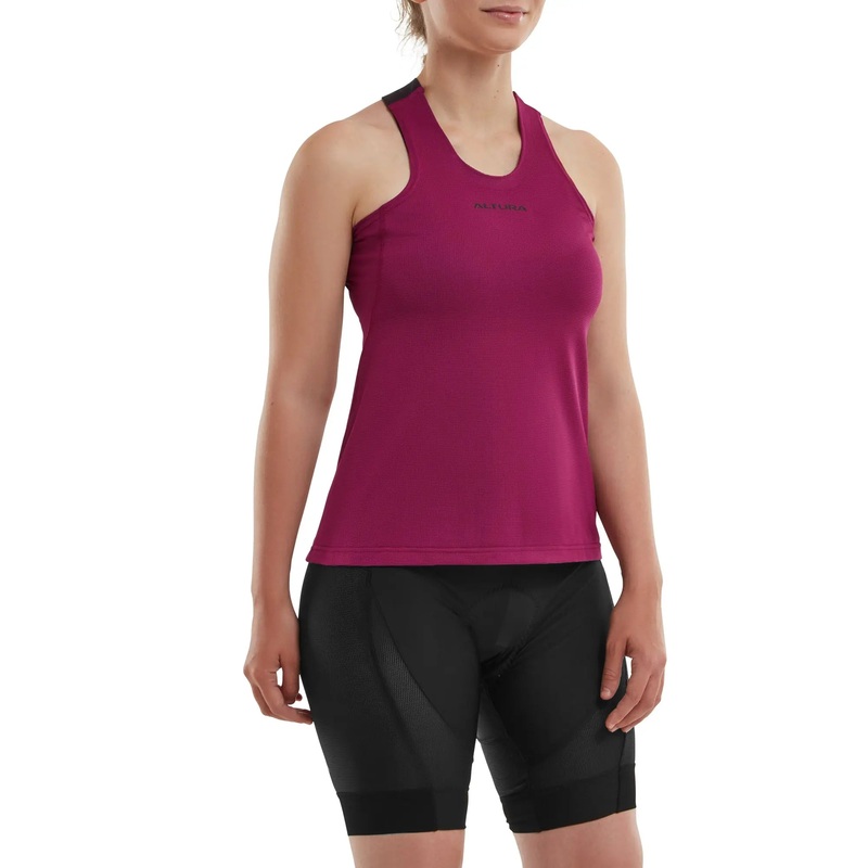 Altura Shore Indoor Training Ladies Cycle Vest Raspberry