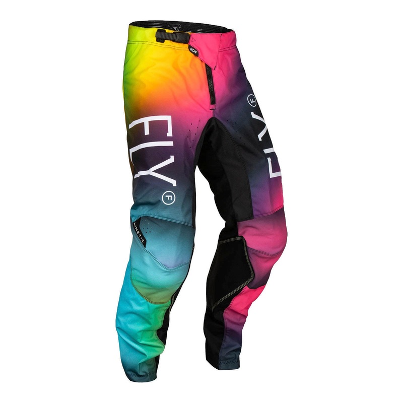 FLY Racing Youth Kinetic Pants – Fuscia / Electric Blue / Hi-Vis