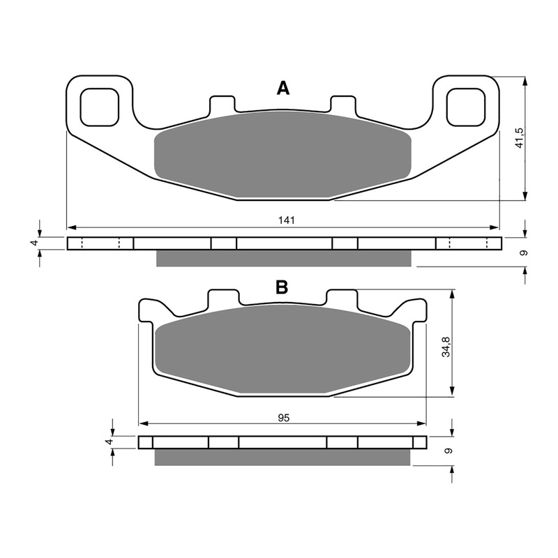 GOLDfren Brake Pads GF013 – K5