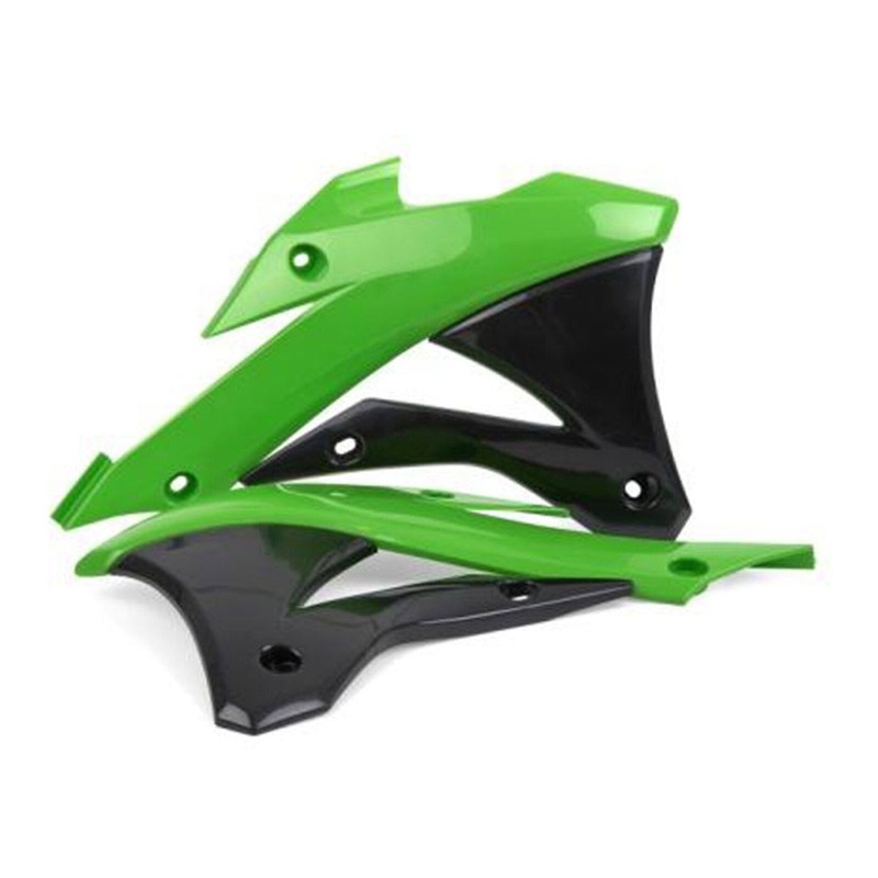Polisport Radiator Scoops Kawasaki KX85/100/112 ’14- Green / Black