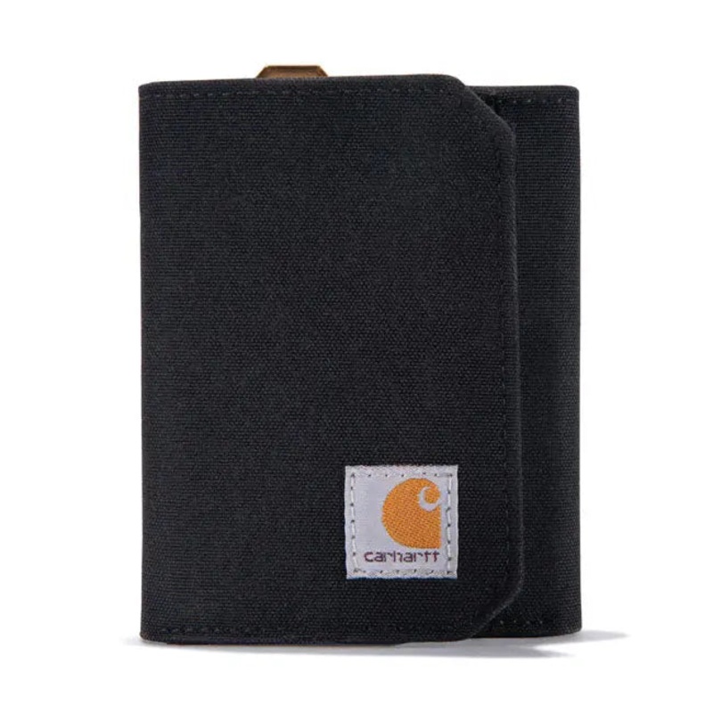 Carhartt Nylon Duck Trifold Wallet Black