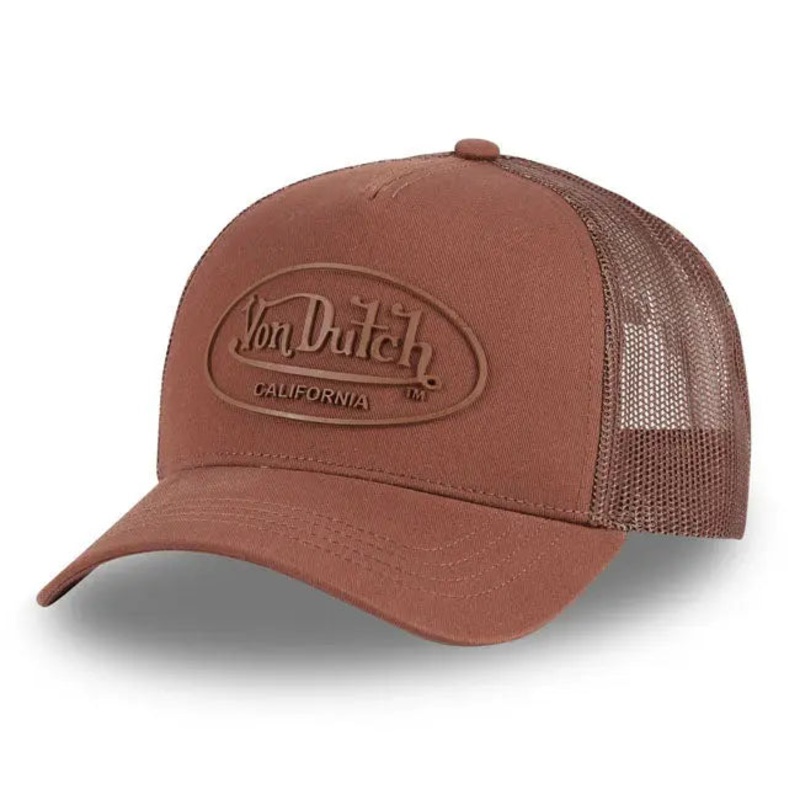 Von Dutch Logo Rubber Cap Brown