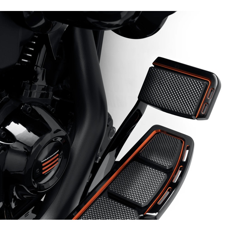 Harley Davidson 50600511 Adversary Large Brake Pedal Pad KIT,BRK PDL,LARGE,ADVERSARY,BLK/ORN