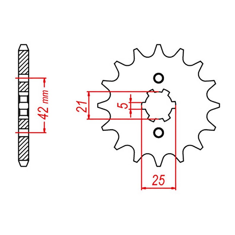 MTX 569 Steel Front Sprocket #520 (10-0Y1)