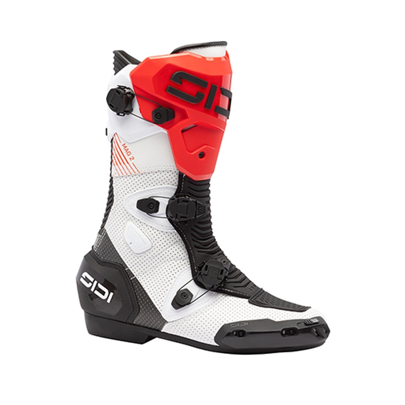 Sidi Mag 2 Air CE Boots White / Black / Red