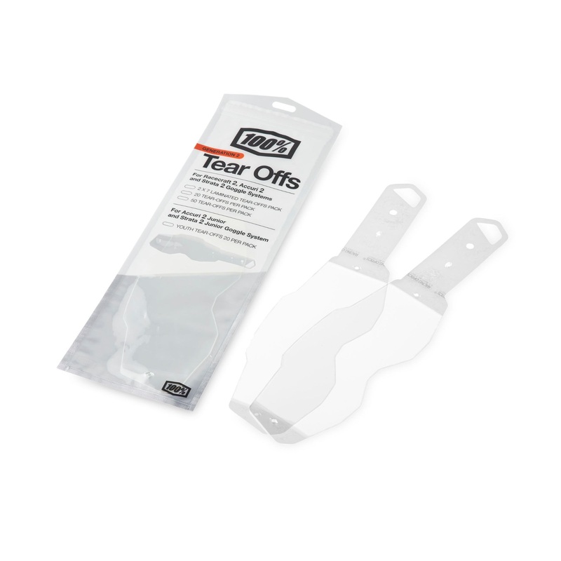 100% Racecraft 2 / Accuri 2 / Strata 2 Laminated Tear-Off’s – 2 x 7 Pack