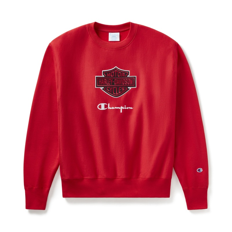 Champion x Harley-Davidson Fanatic Crew Neck Sweatshirt 96860-24VM – Scarlet Champion