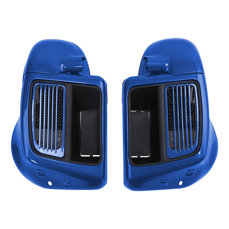 HR3 Mako Shark Fade Vented Lower Fairing Kit For Harley Touring Models 2014-2023 (Fits water cooled models)