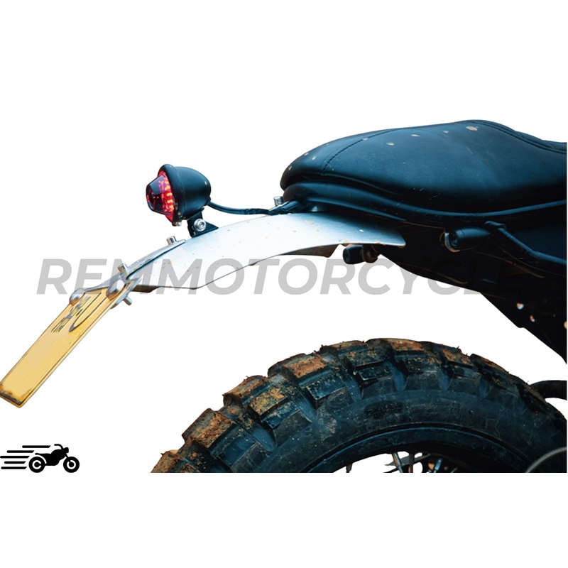Mudguard rear Scrambler in Aluminum