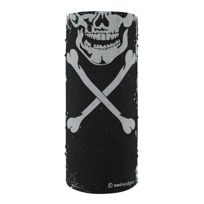 ZAN Headgear Polyester Motley Tube Skull Xbones
