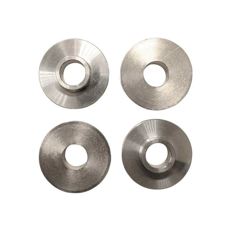 Dog Bone Riser Solid Bushing Kit – Raw Aluminum