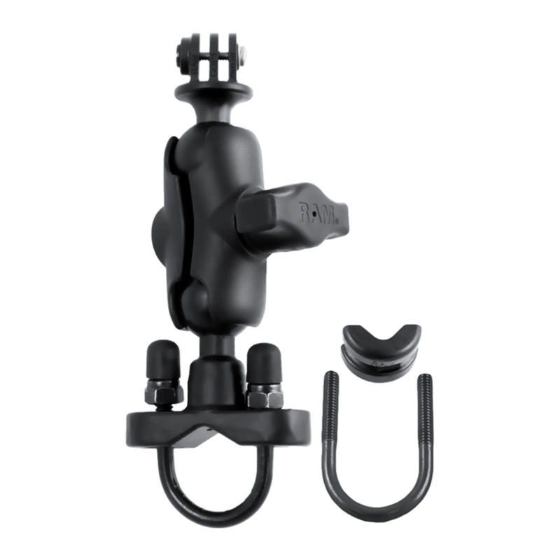 RAM Handlebar U-Bolt Double Ball Mount with Action Camera Adapter
