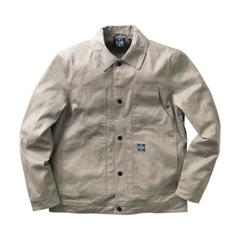 West Coast Choppers Lined Cargo Work Jacket Khaki