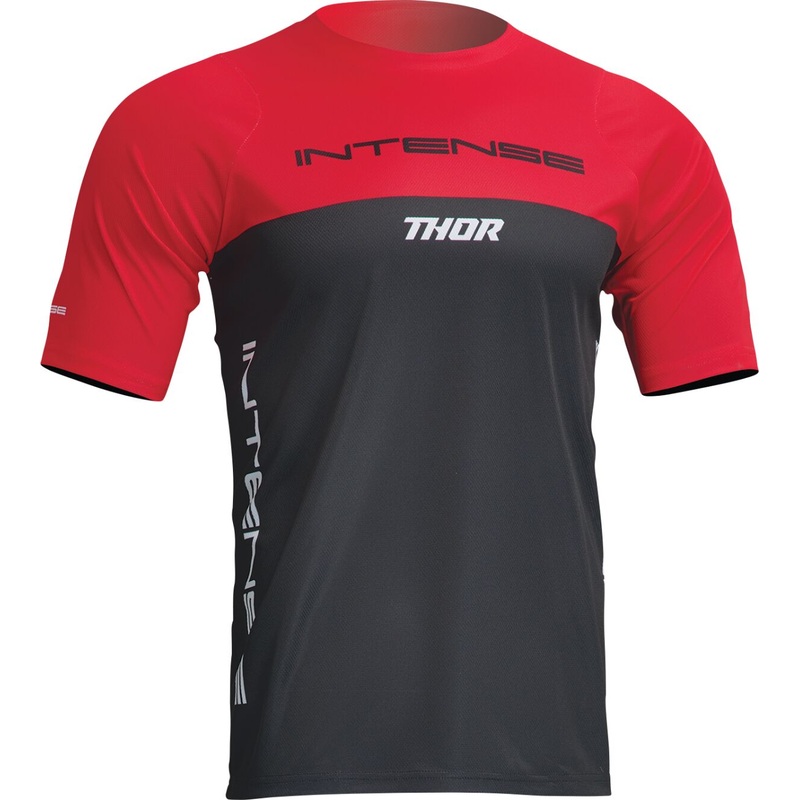 Thor Intense Assist Censis Short Sleeves Jersey Red / Black