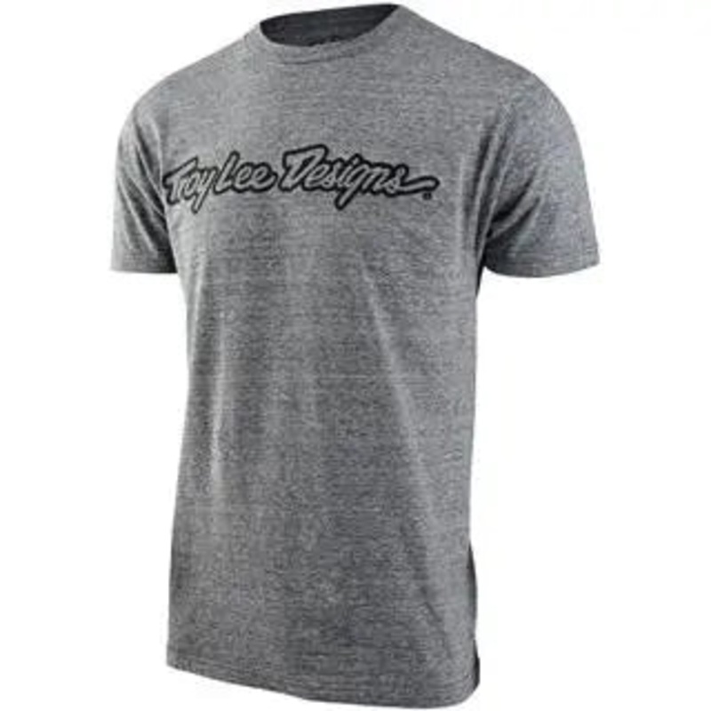 Troy Lee Designs Signature Tee Vintage Snow Heather