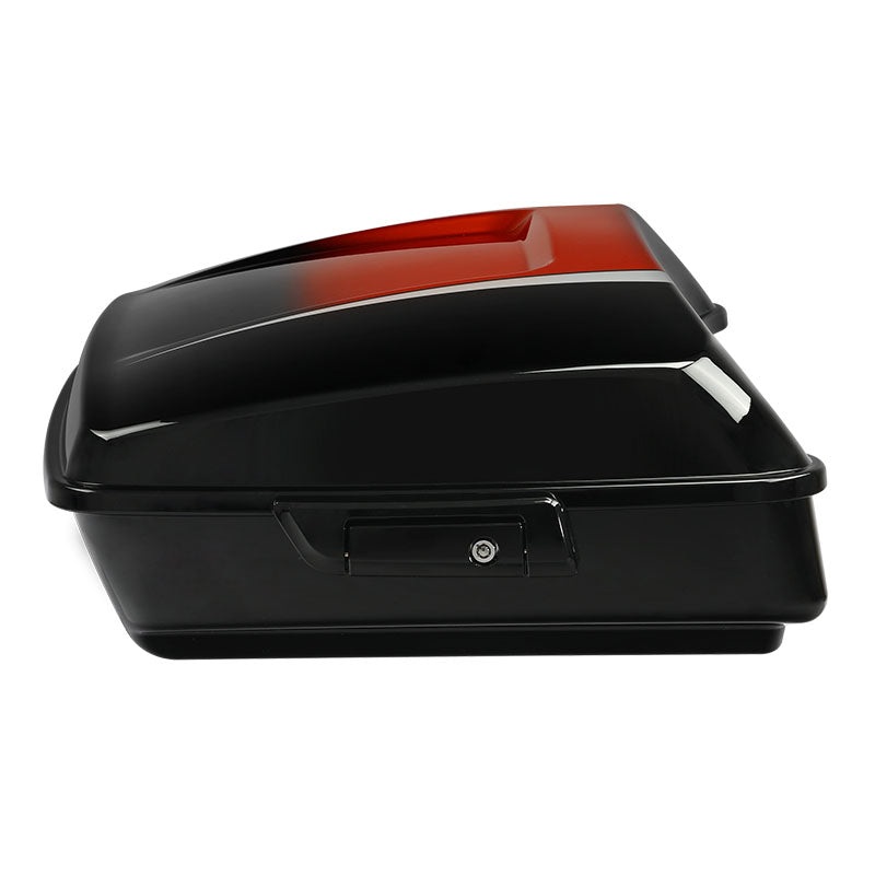 HR3 Sunset Orange / Sunset Black Fade 10.7″ Chopped Style Tour Pack Luggage For 14-24 Harley Touring