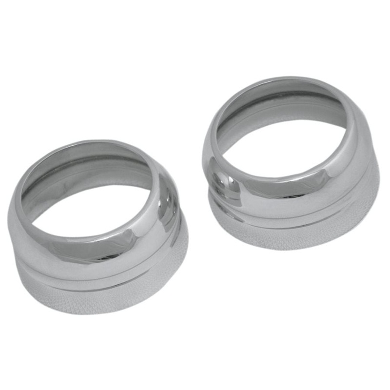 Chrome Fork Boot Covers – 49 mm – ’06-’17 FXD/FXDWG | ’02-’11 VRSC 1.54″