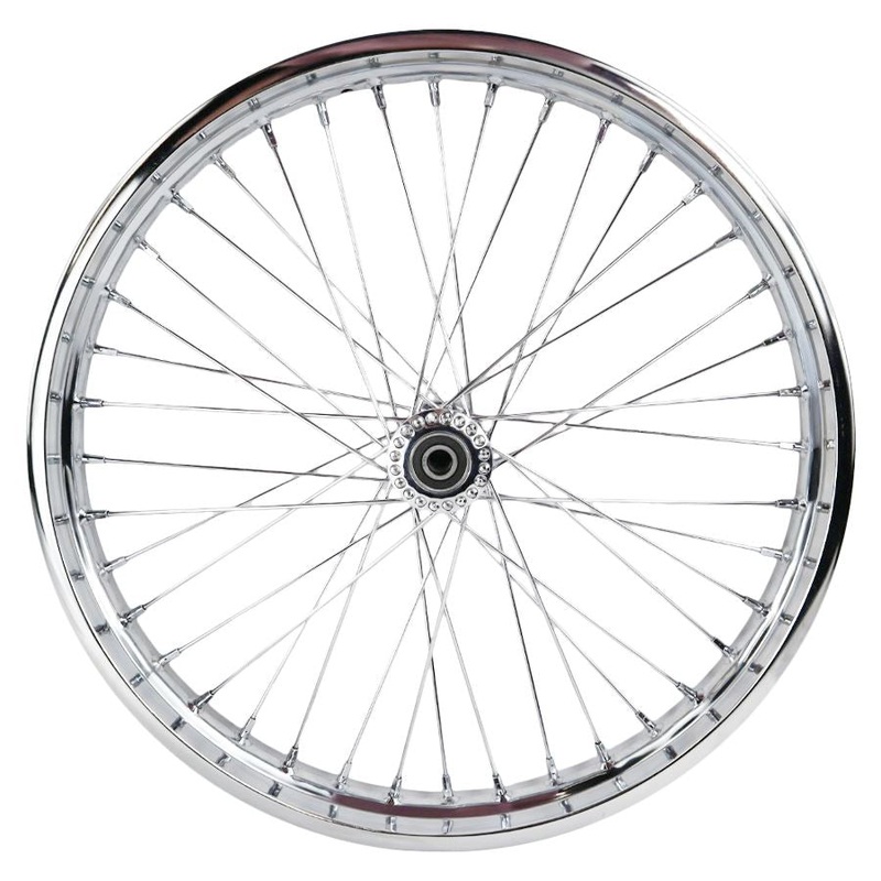 21″ Spool Hub Chopper Wheel – Chrome – 5/8 inch Bearings