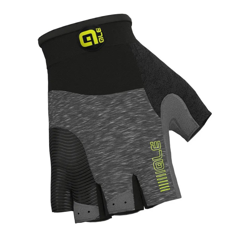 Ale Clothing Comfort Summer Cycle Mitts Grey / Yellow