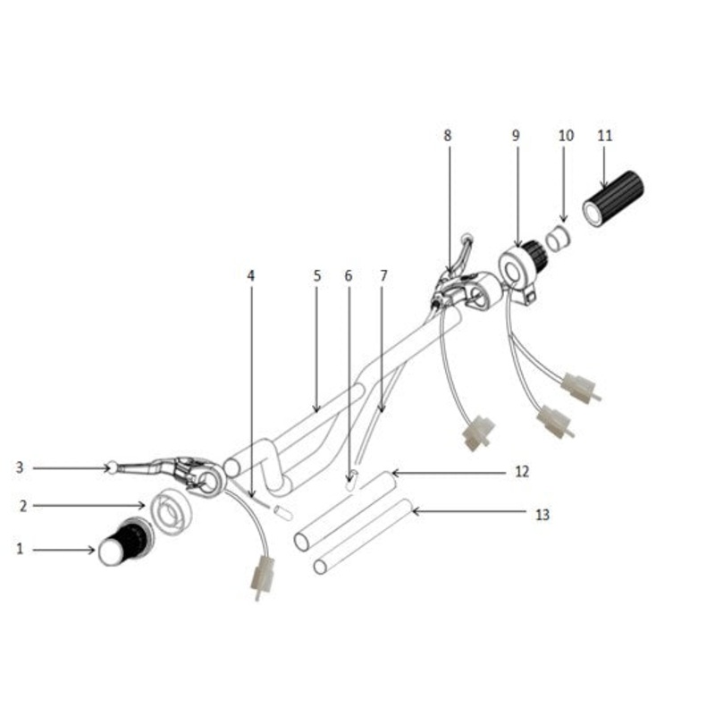 Front Brake Cable – 500W Dirt Bike