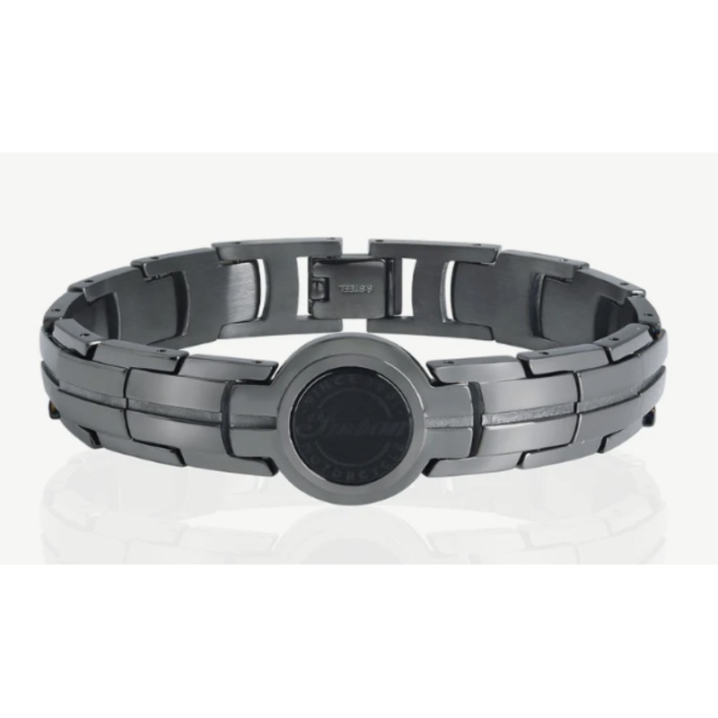 Midnight Indian Motorcycle Script Bracelet