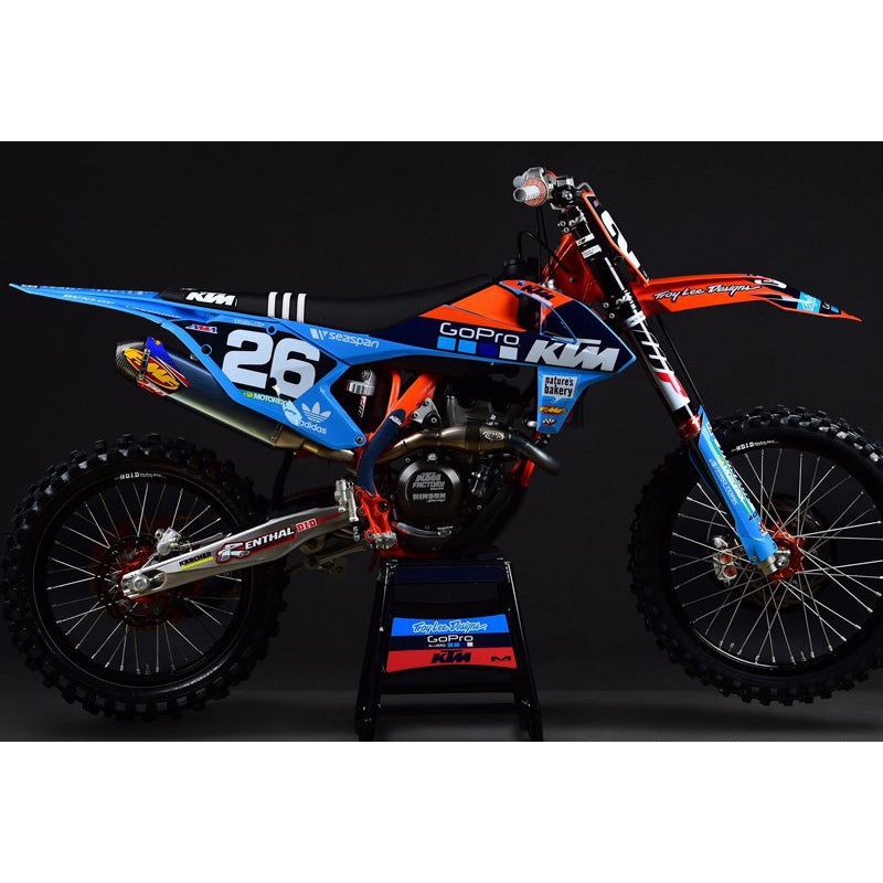 Throttle Syndicate – 2018 TLD Washougal Team Graphics Kit (Blue)