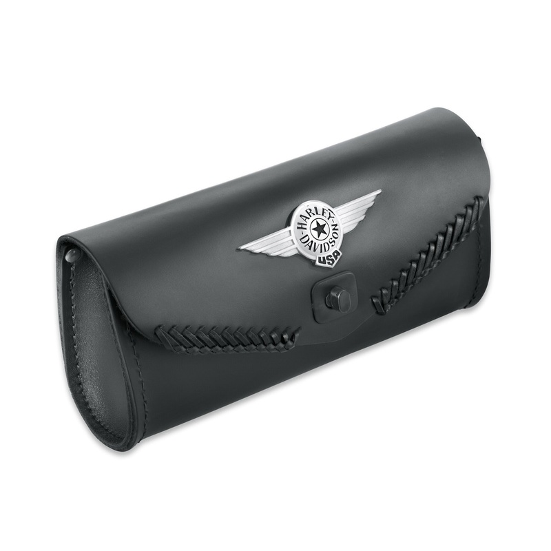 Harley Davidson 56626-99 Fat Boy Windshield Bag with Die-Cast Concho POUCH,W’SHIELD