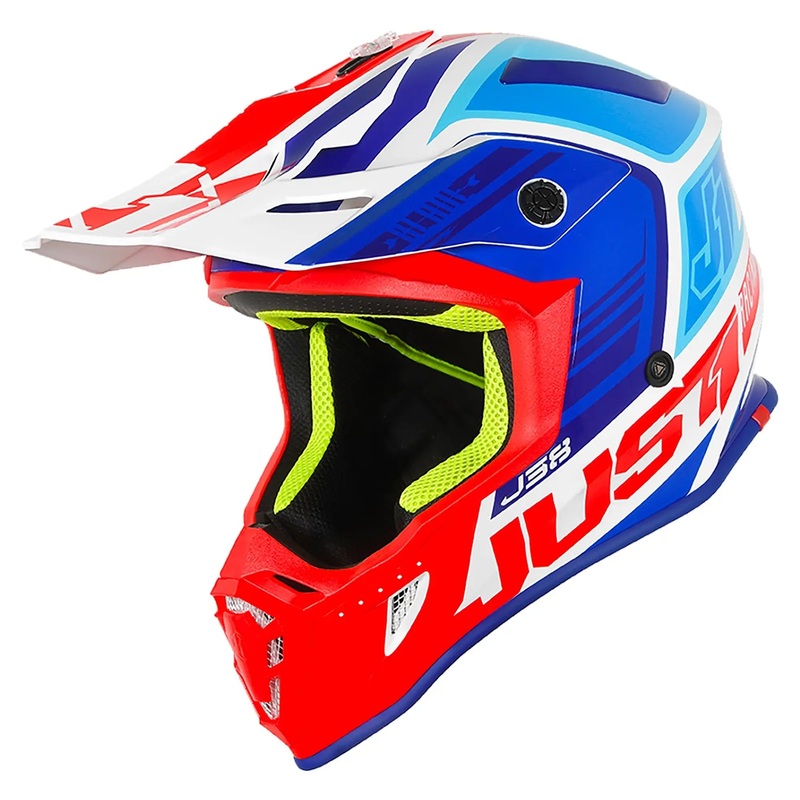 Just1 J38 MX Blade Gloss Blue / Red / White