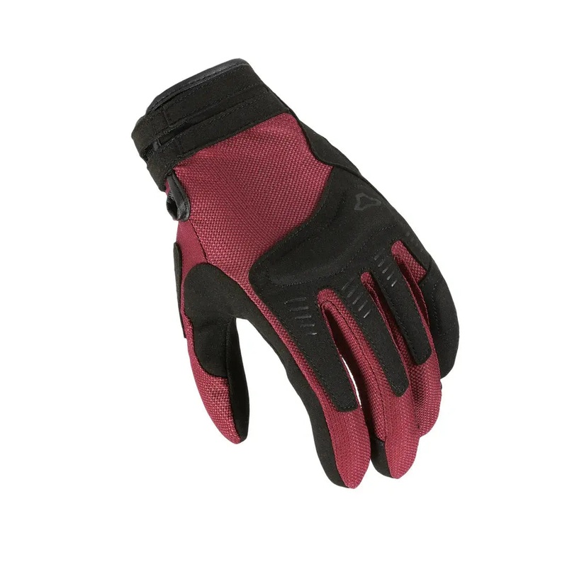Macna Darko Ladies Textile Gloves Bordeaux / Black
