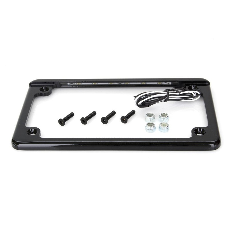 Flat Low Profile Number Plate frame LED Illumination.