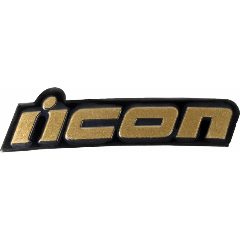 Icon Domain Helmet Metallic Badge Gold