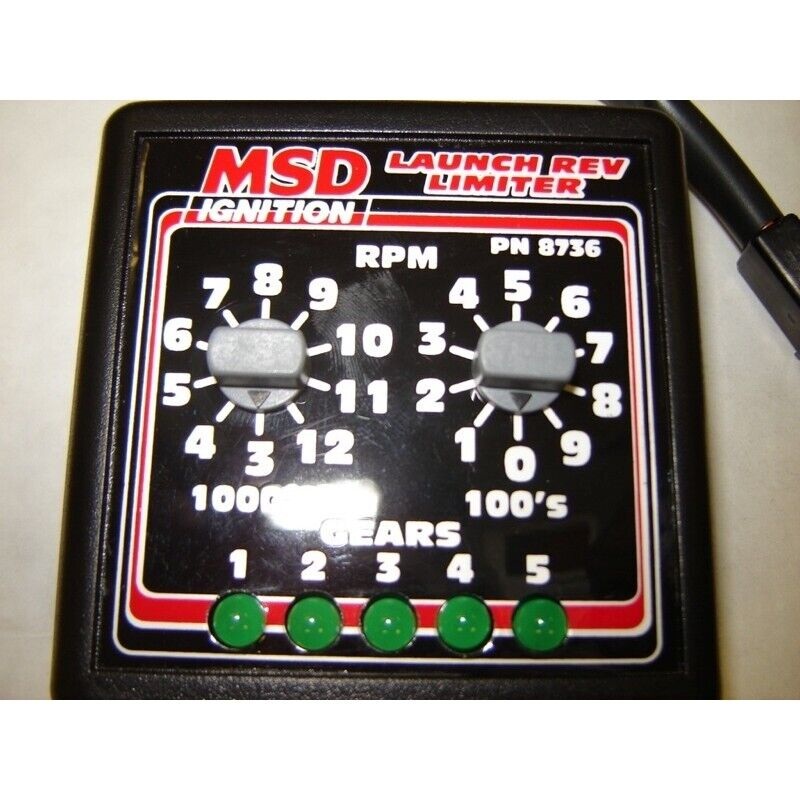 MSD Ignition 8736 Launch Rev Limiter adjust RPM in 5 gears ! were 155 BARGAIN !