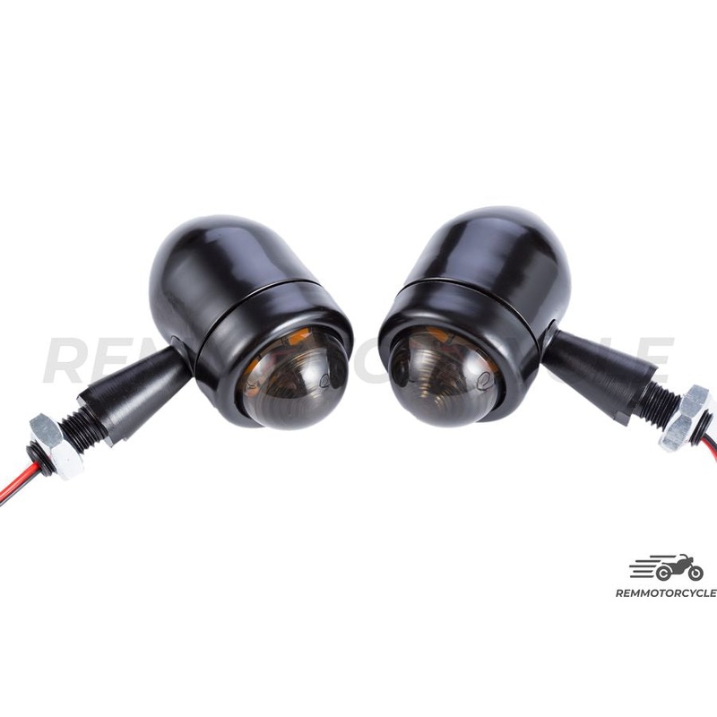 Set of 4 LED Indicators Black Lens Black