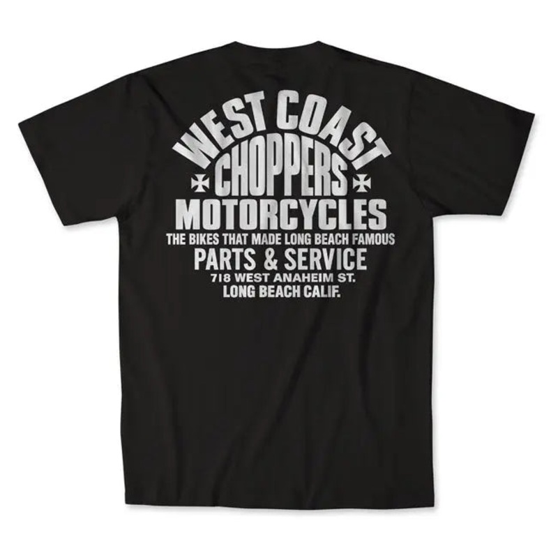 West Coast Choppers Parts T-Shirt Black / White