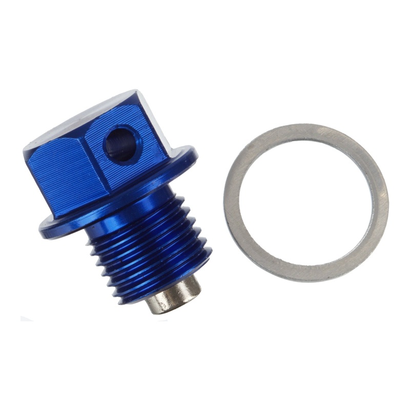 Whites Magnetic Sump Plug M12 x 10 x 1.25 – Blue