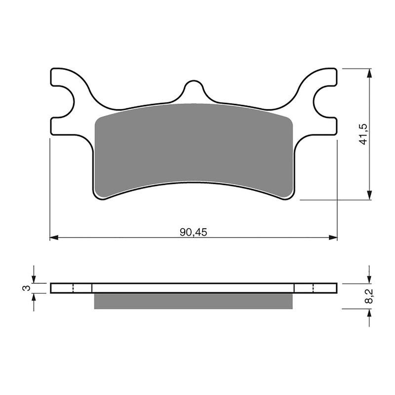 GOLDfren Brake Pads Off-Road Racing GF209 – K5 ( PR319 )