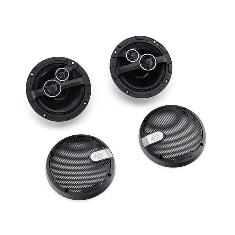 Harley-Davidson 76000985 Harley-Davidson Audio powered by Rockford Fosgate Stage II Tour-Pak / Air-Cooled Lower Speakers