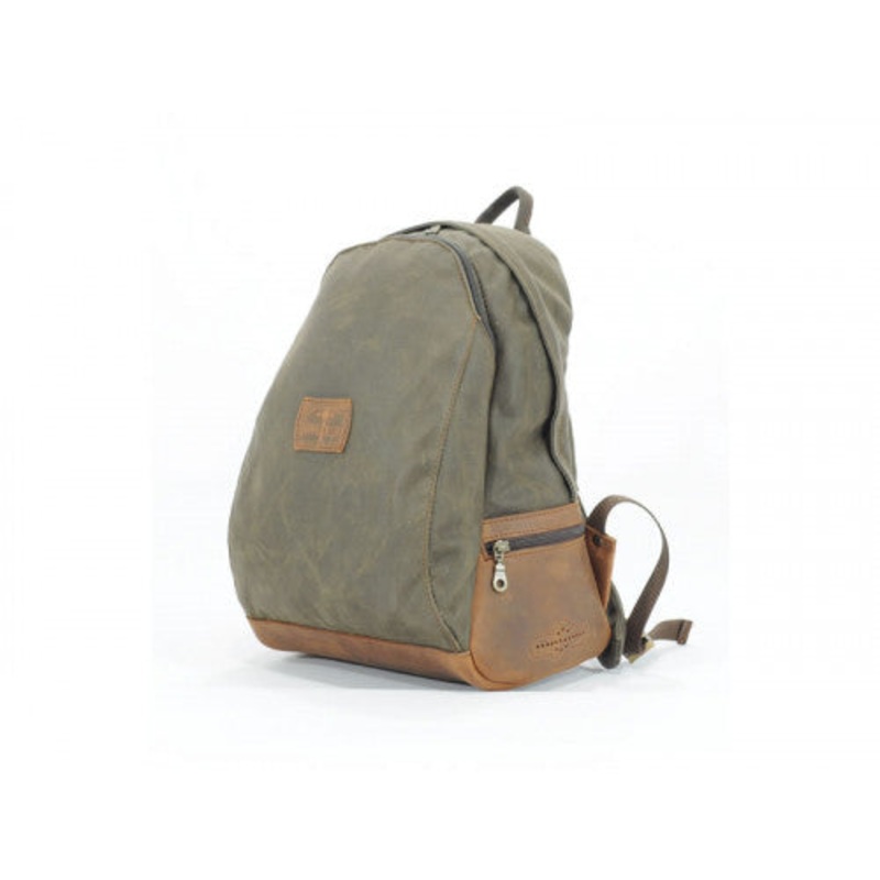 Longride Waxed Canvas Backpack Khaki – 11 Liters