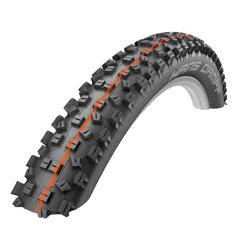 Schwalbe Hans Dampf Tire 27.5×2.35 Folding Tubeless Ready Addix Soft SnakeSkin 67TPI Black