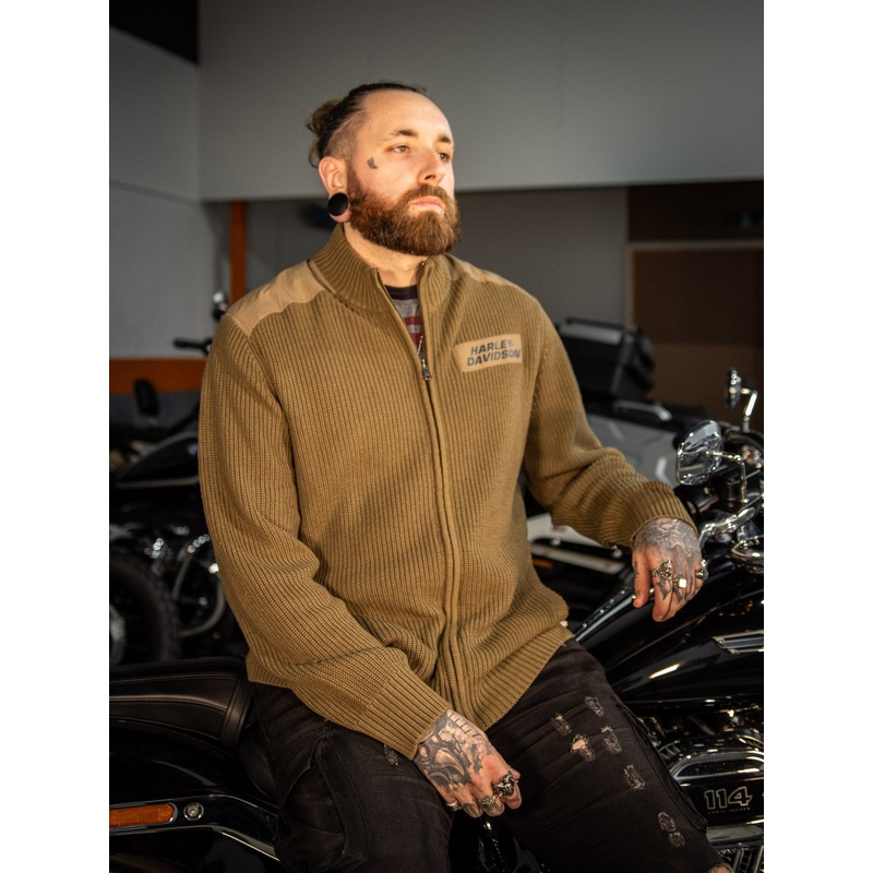 Genuine Harley-Davidson SWEATER-KNIT, GREEN 96192-23VM