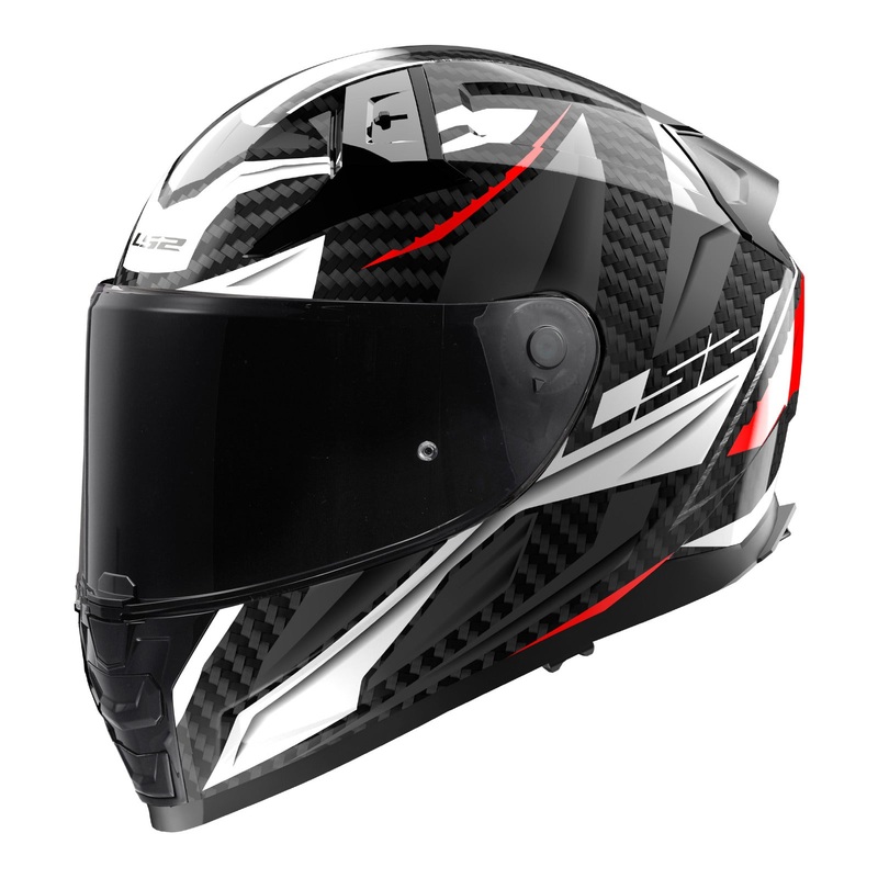 LS2 FF811 Vector IIC Savage Helmet – White / Red / Grey 06
