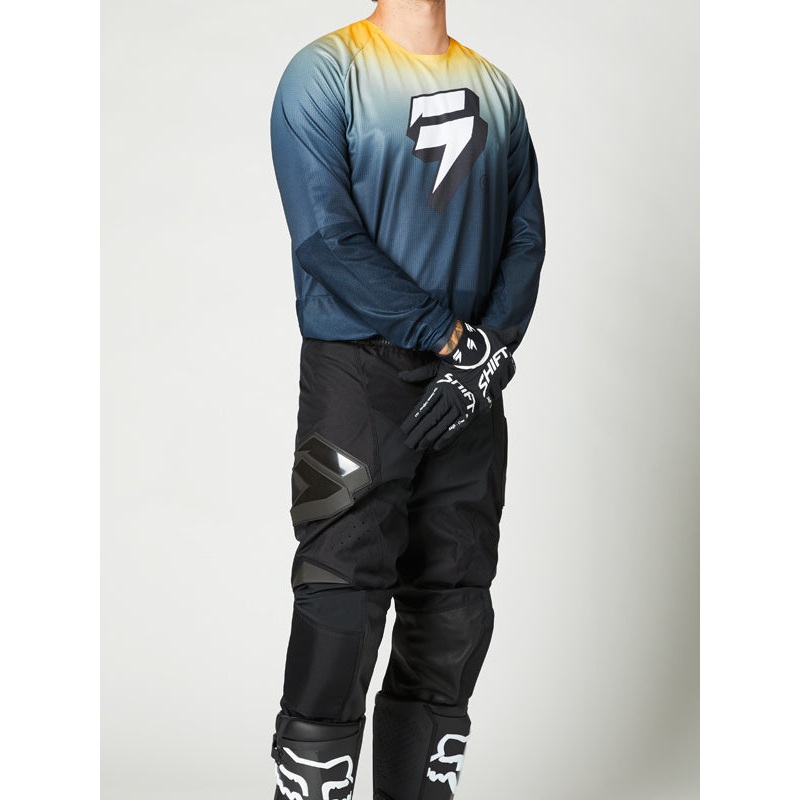 Shift MX – White Label Dume Jersey, Blak Pant Combo