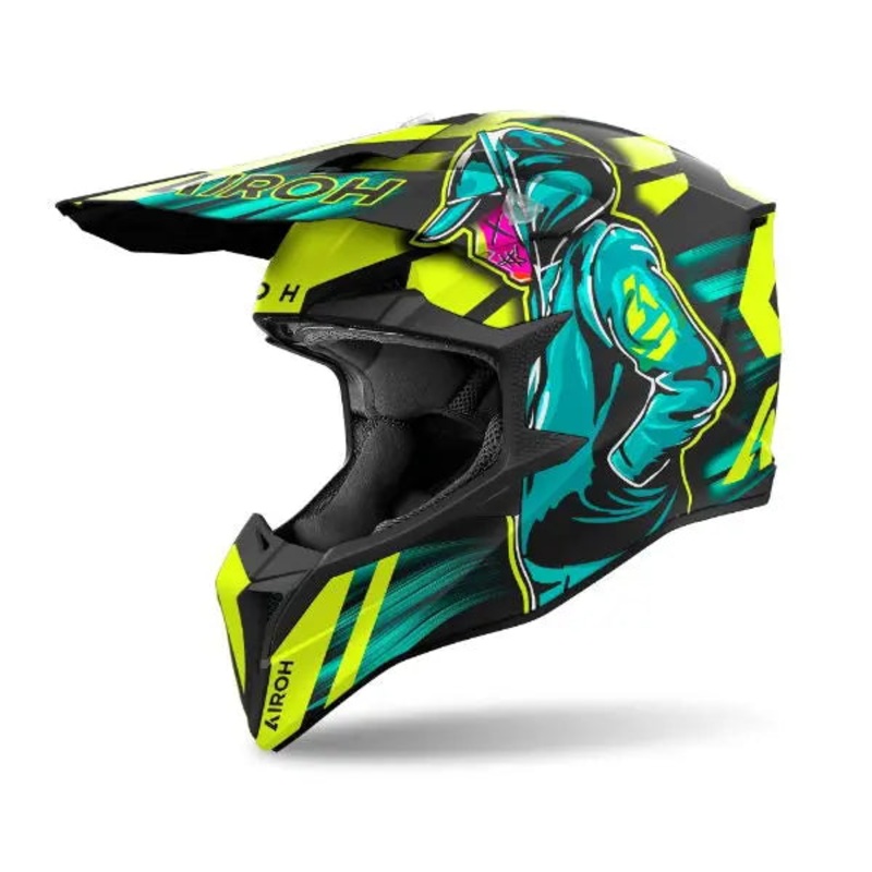 Airoh Wraaap Cyber Matt Yellow