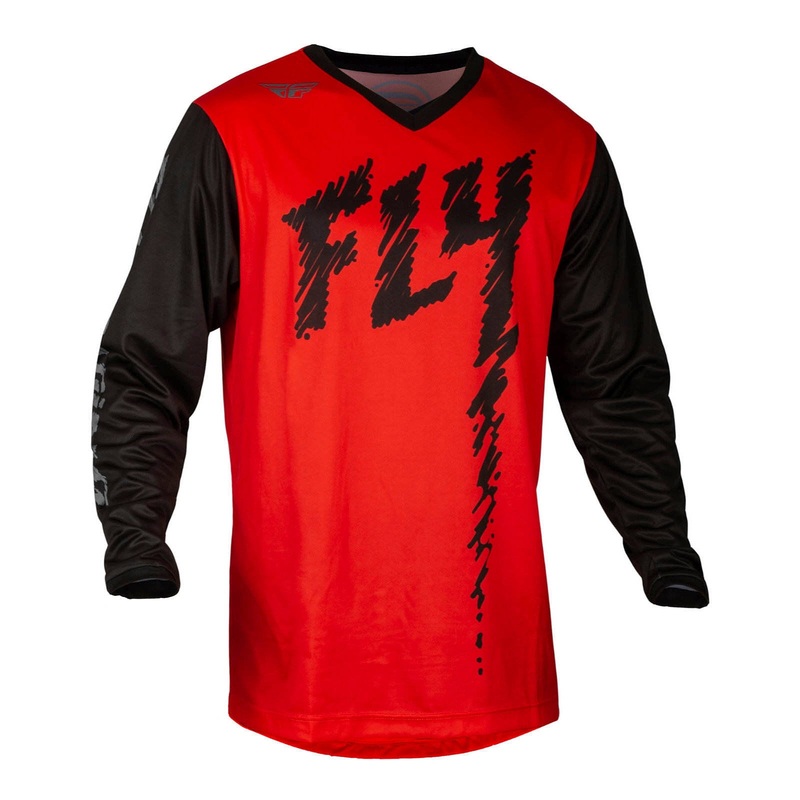 FLY Racing Youth F-16 Jersey – Red / Black / Grey